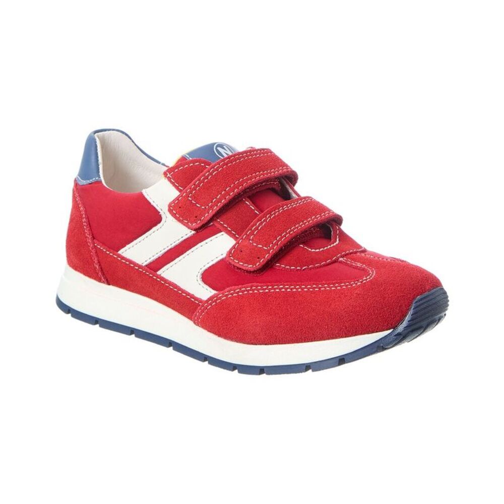 Naturino Miblo Suede & Nylon Sneaker, Red